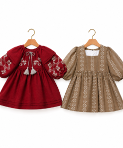 Rosy Glow × Warm Meadow – 2 Dress Combo
